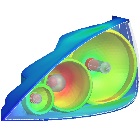 车灯振动散热CAE仿真