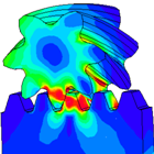 齿轮断裂仿真及重合度的影响
