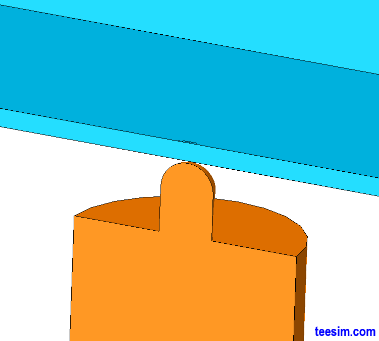 Impact_300J.gif 电池包底部撞击300J仿真动画